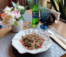 Салат с говяжьим языком