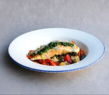 Соте из овощей с куриным филе 