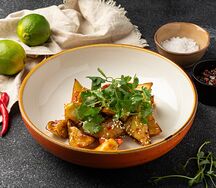 Салат Жареные баклажаны