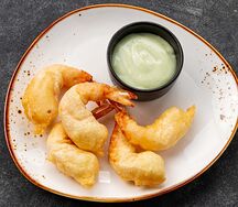 Креветки Васаби с фирменным соусом