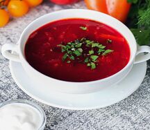 Борщ с говядиной