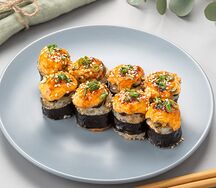 Запеченный с мидиями