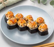 Запечённый с креветкой