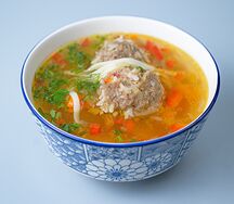 Суп с фрикадельками 