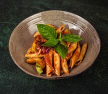 Спагетти Арабьята с овощами