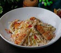 Теплый куриный салат