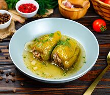 Голубцы с перцем болгарским