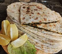 Лепешка с зеленью (кутаб)