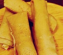 Блины с форелью с сливочным сыром