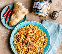 Плов с индейкой и булгуром