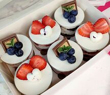 Набор тортов в стакане