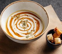 Тыквенный крем-суп из бурраты