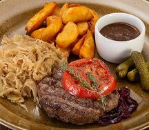 Бифштекс по-гамбургски