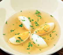 Куриный бульон с яйцом (Ланч)