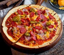 Фламекеш с колбасками