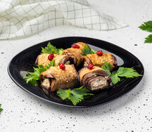 Рулет Баклажаны с орехами