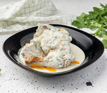 Жареный цыпленок Чкмерули