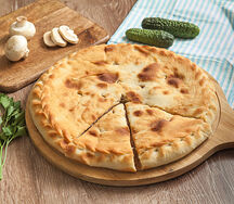 Осетинский пирог с курицей и грибами