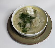 Чучвара шурпа с говядиной