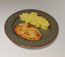 Котлетки куриные с пюре