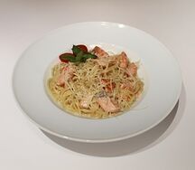 Паста с лососем