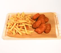 Куриные шашлыки с фри