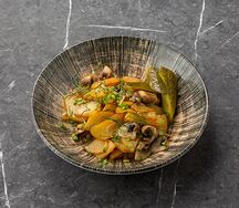 Жареный картофель с грибами