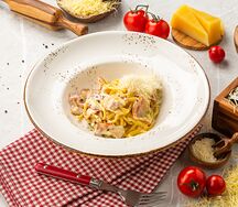 Спагетти Карбонара с беконом