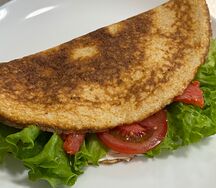 Овсяноблинчик с форелью