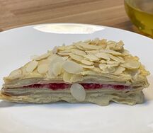 Пп блинный торт фисташка-малина