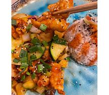 Креветки в кисло-сладком соусе