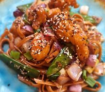 Креветки с чёрным перцем