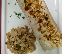 Шаверма в лаваше с грибами