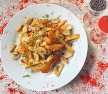 Картошка по-домашнему с грибами 