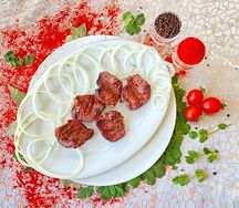 Шашлык из сердец индейки 