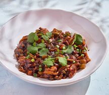 Лапша чаджанмен с курицей