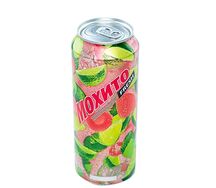 Напиток газированный коктейль Мохито клубничный безалкогольный