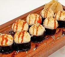 Запеченный сливочный с крабом