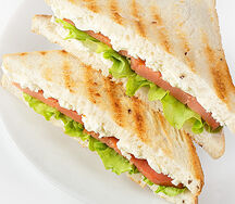 Сэндвич с копченным лососем