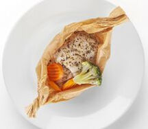 Рыбное филе на пару с овощами