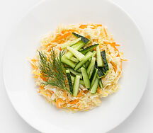 Салат из капусты с огурцом