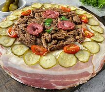 Мясной торт Рваное мясо