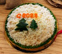 Мясной торт Мамин оливье