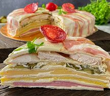 Мясной торт Четыре мяса М