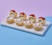 Ролл с курицей в соусе унаги