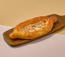 Хачапури лодочка с лососем