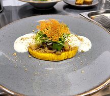 Тыква запеченая с грибами