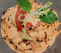 Домашняя паста с крабом от шефа