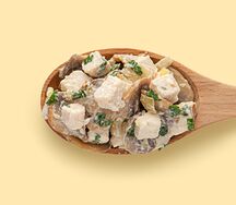 Цыпленок с жареными грибами