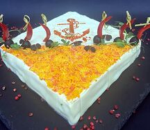 Торт Горбуша-чеддер